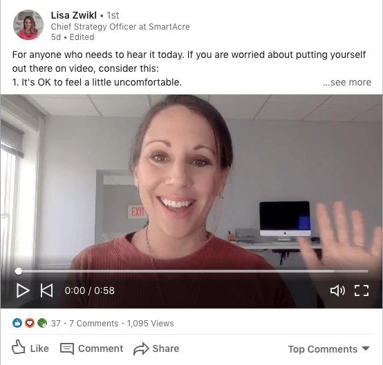 lisa linkedin video