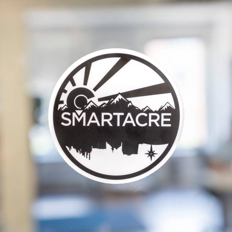 SmartAcre Cityscapes Circle Logo Sticker