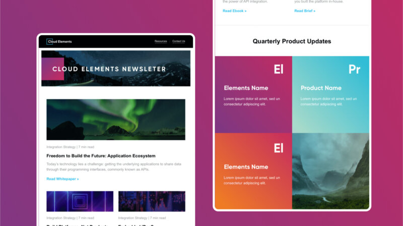 Cloud Elements email designs