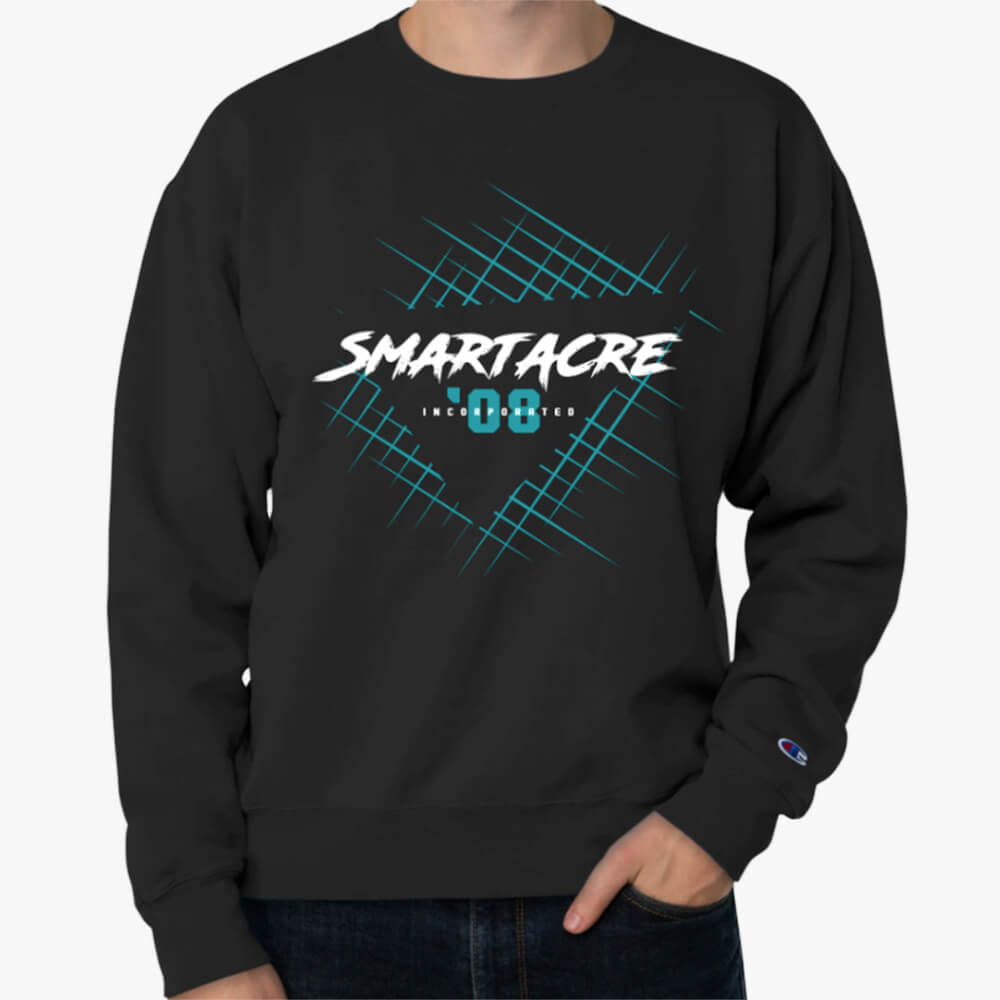 80s Champion Crewneck Sweatshirt Black - SmartAcre