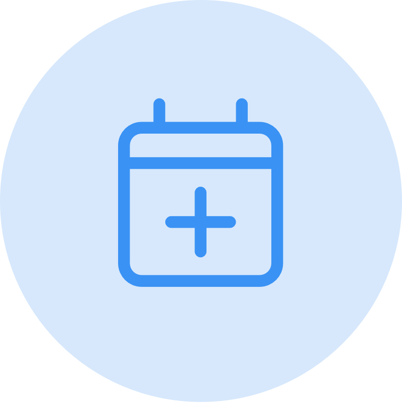 calendar icon blue