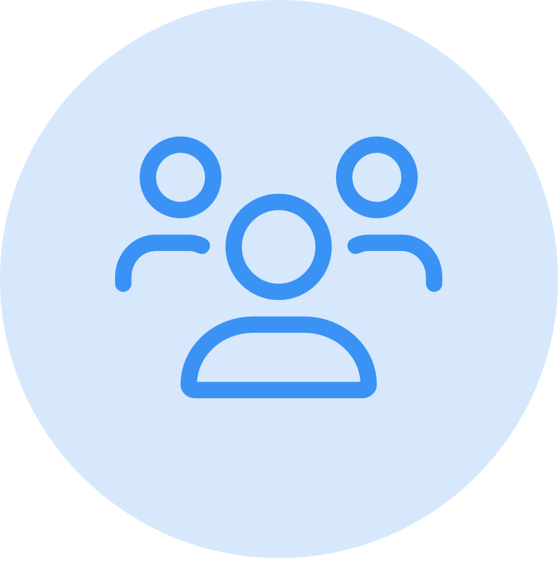 people icon blue