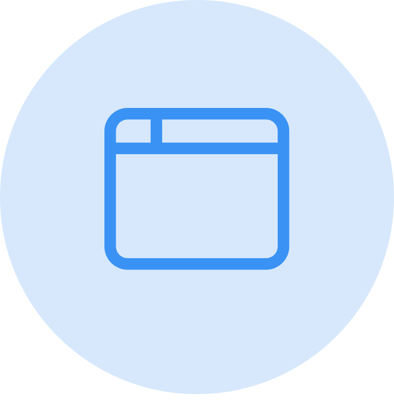browser icon blue