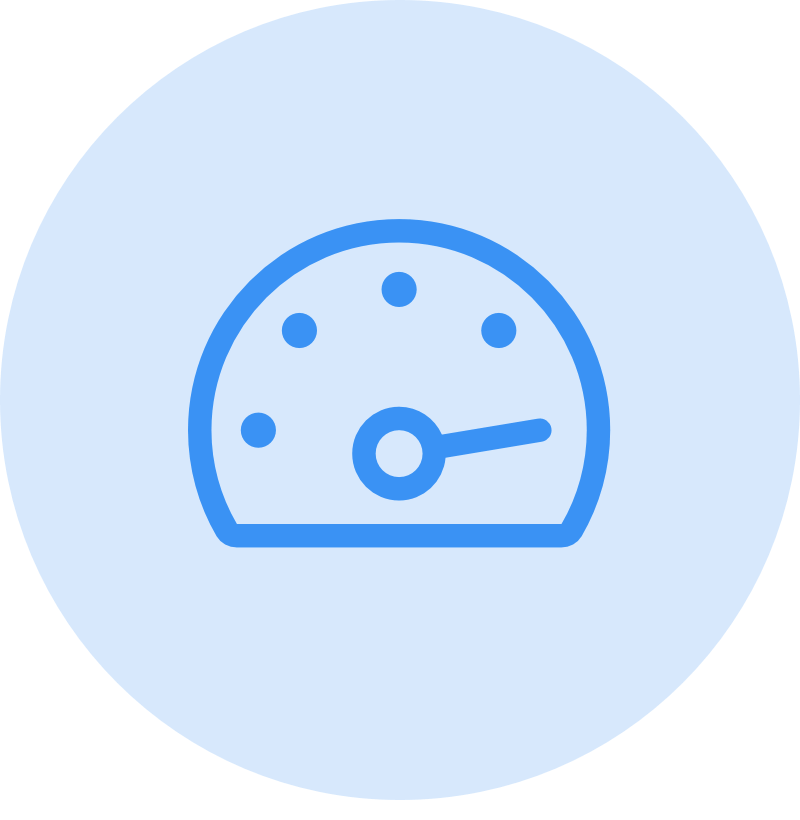 speed icon blue