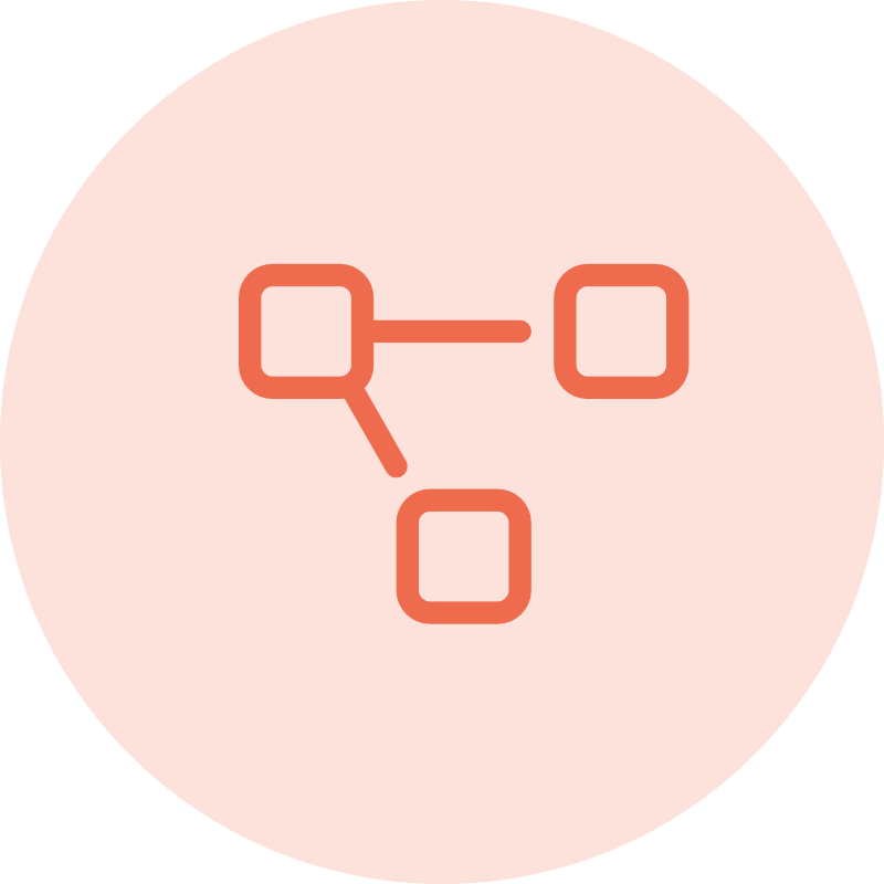workflow icon orange