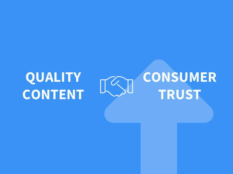Quality Content Increases Consumer Trust