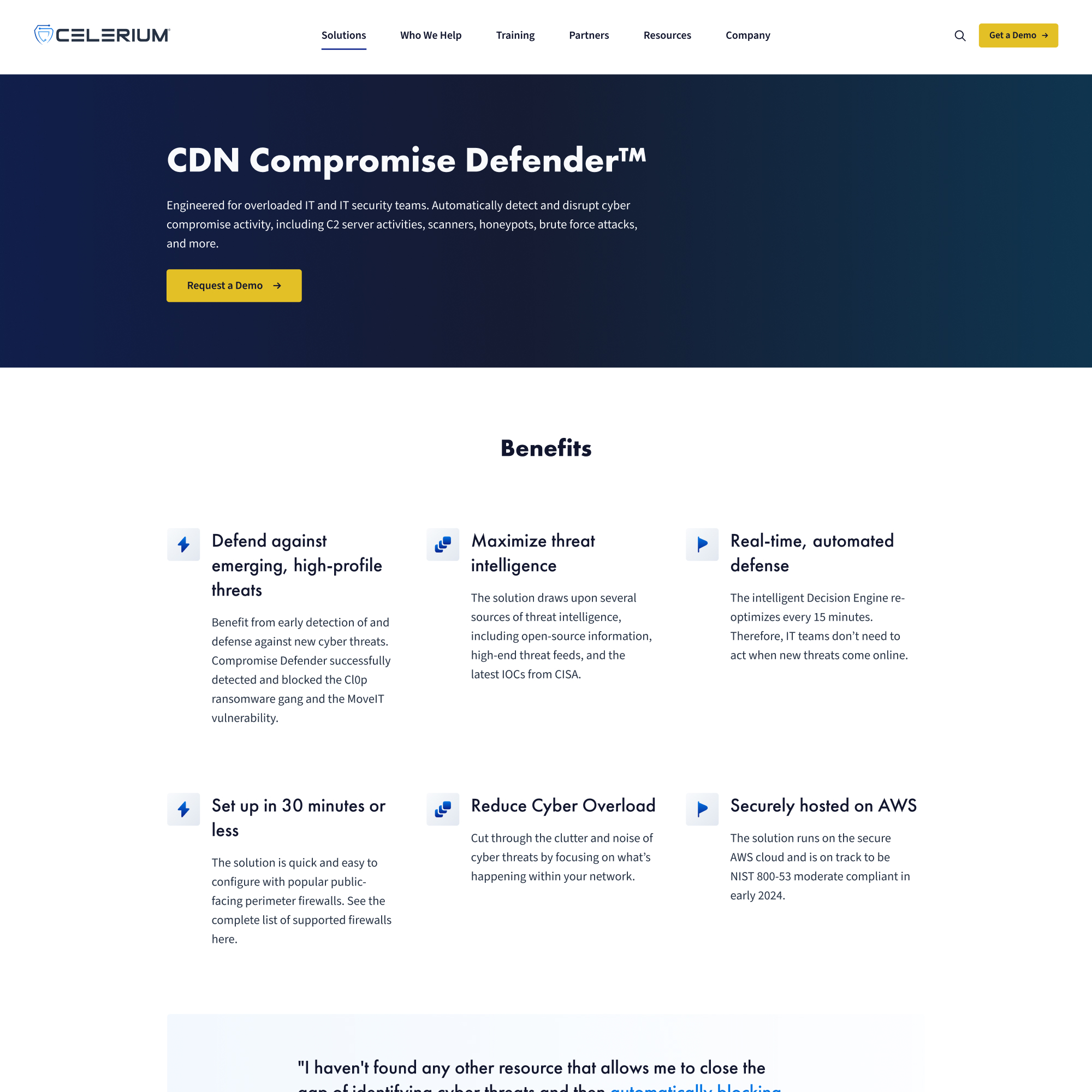 Celerium Website Redesign