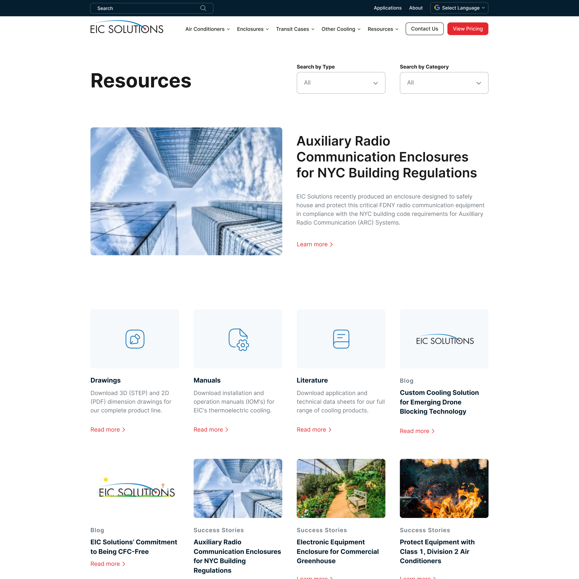 EIC Solutions website redesign