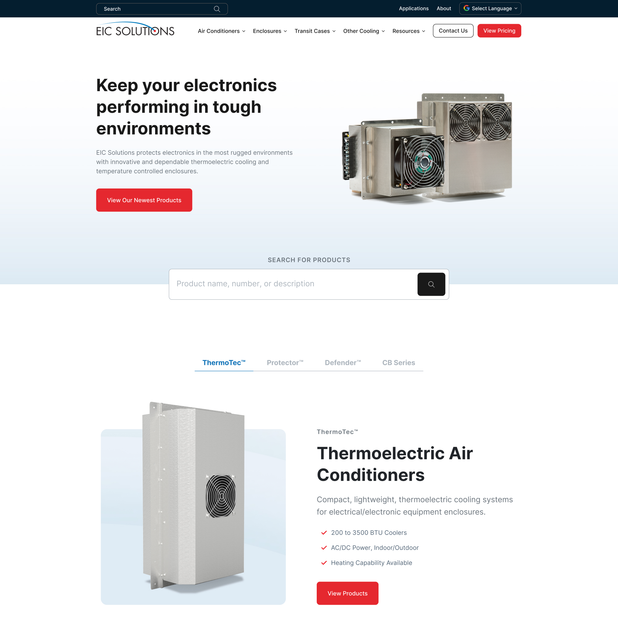 EIC Solutions website redesign