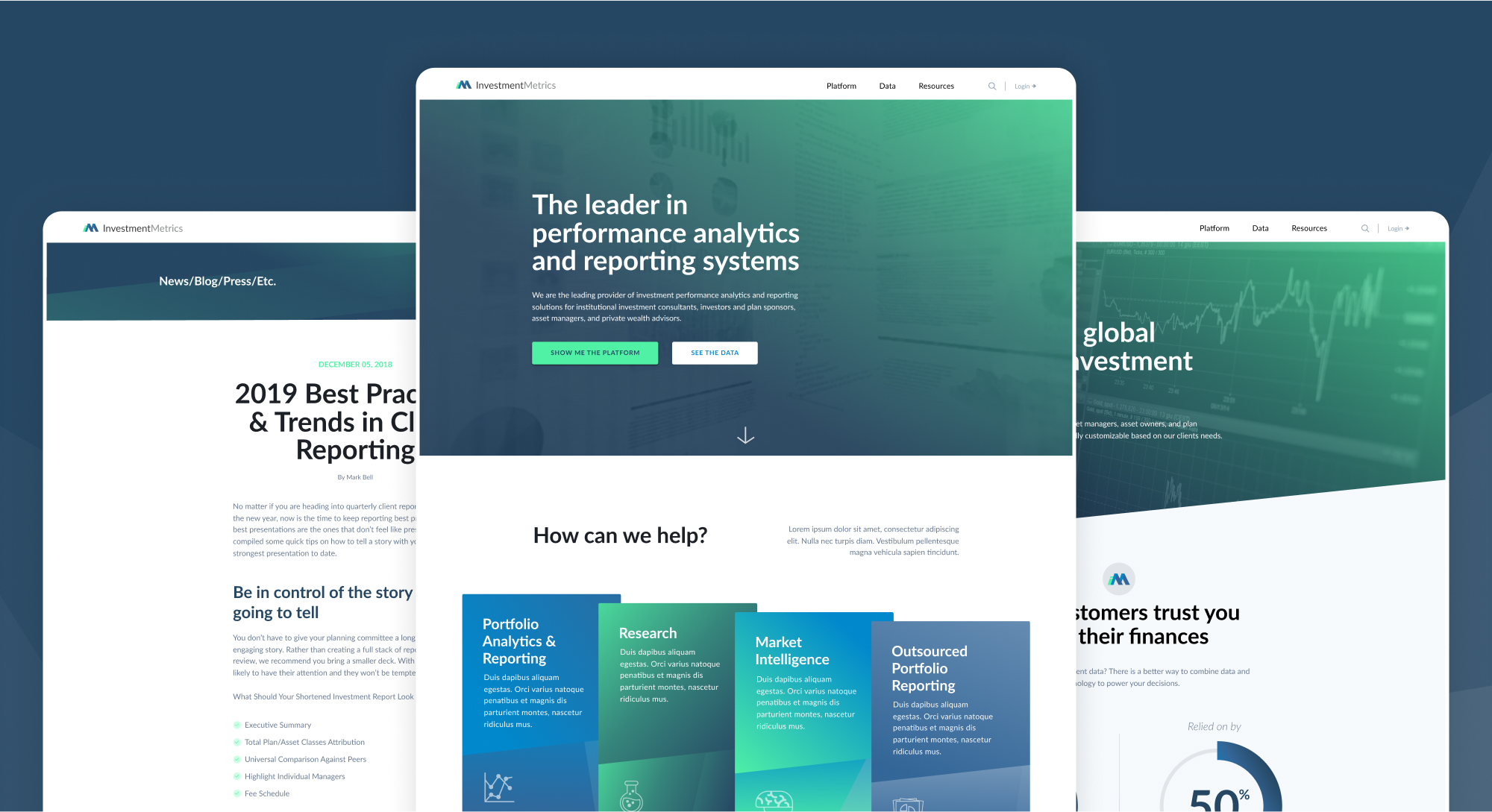 Investment Metrics designs