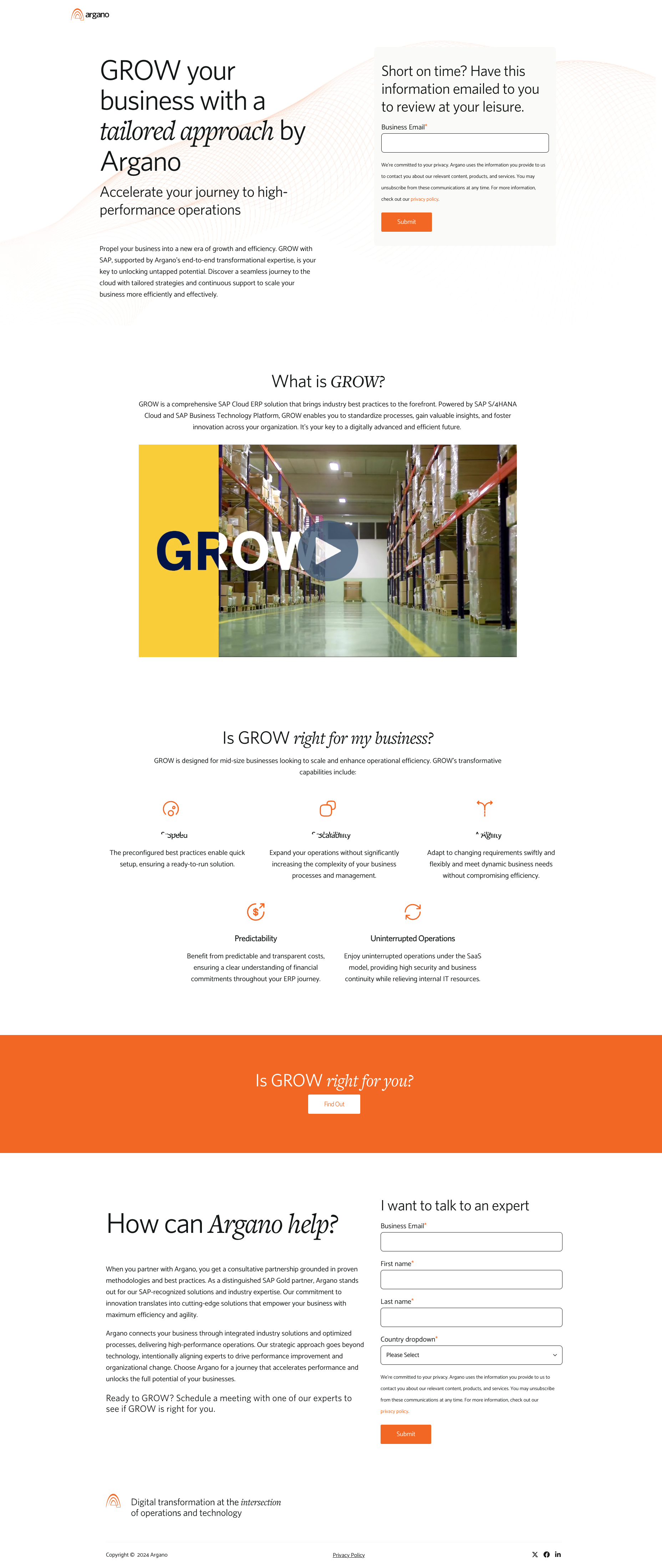Argano: GROW with SAP