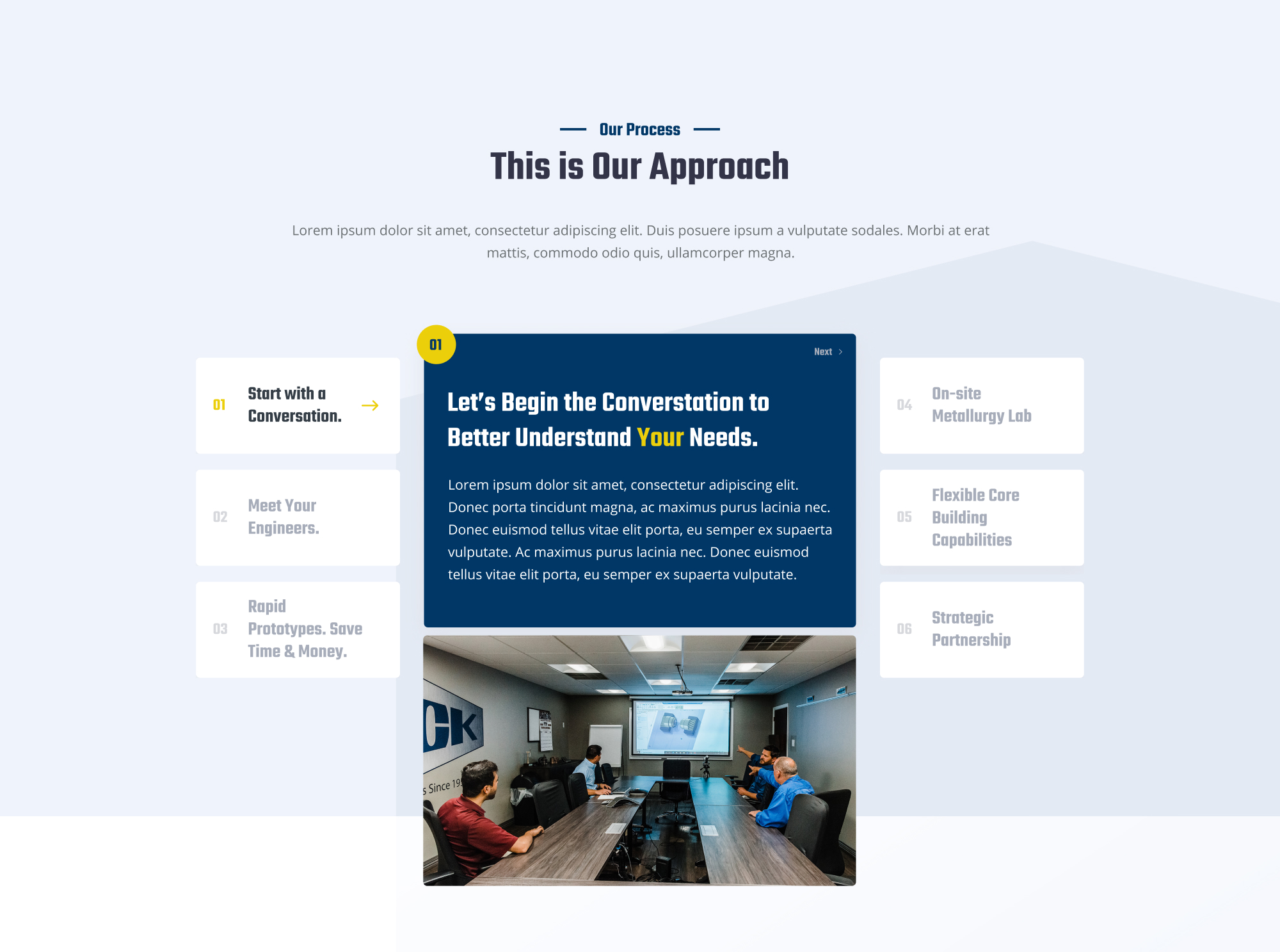 Buck Company website design