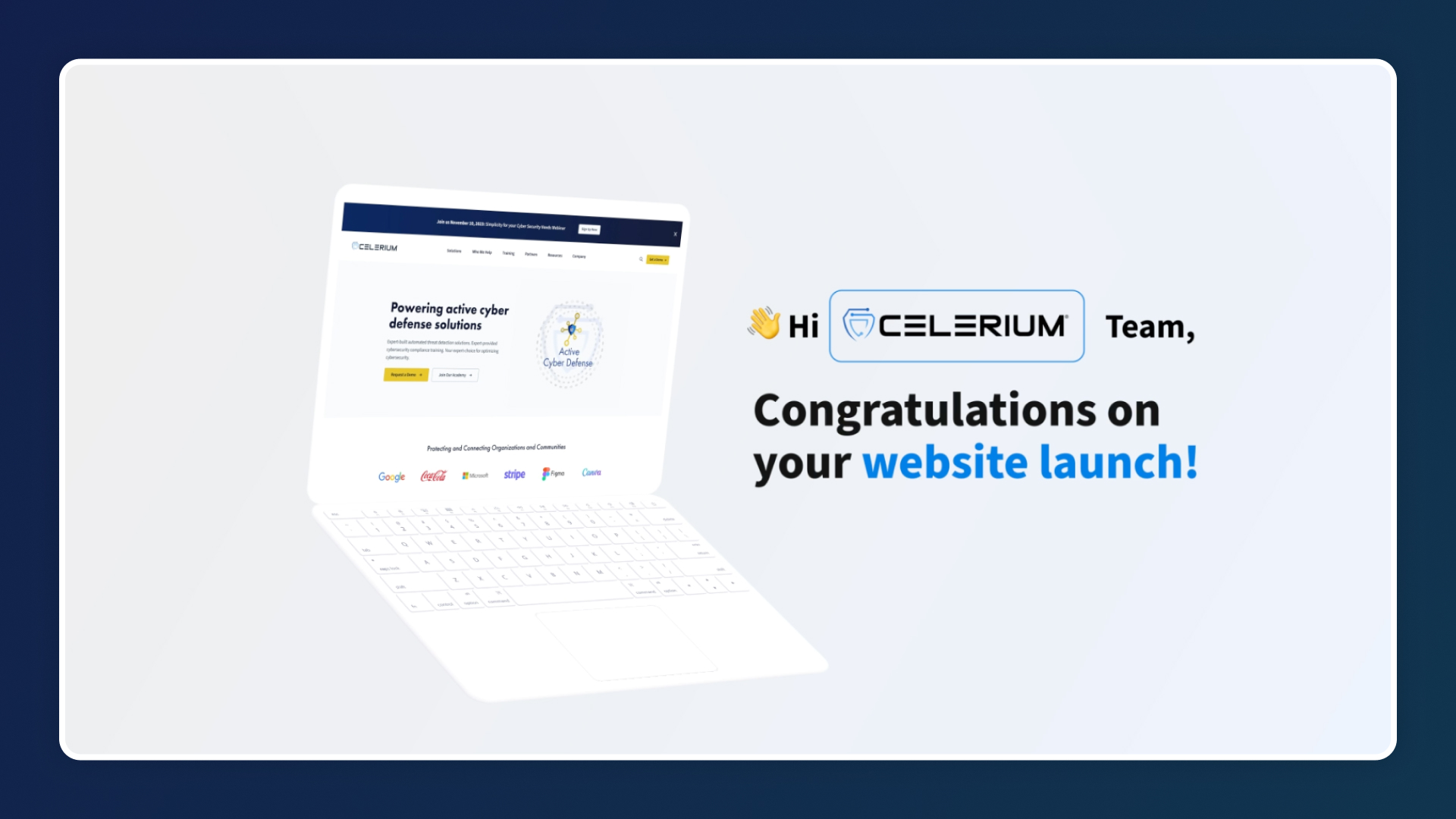 Celerium website launch video smartacre