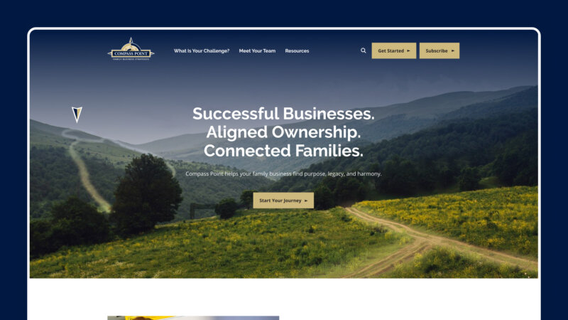 Compass Point website redesign