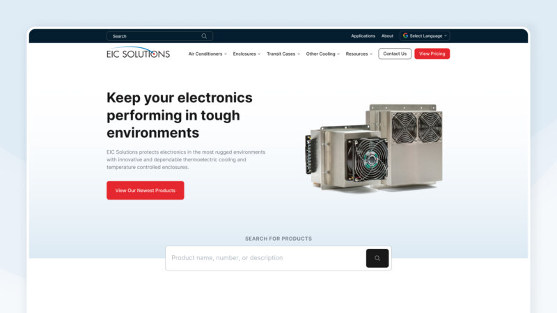 EIC Solutions website redesign