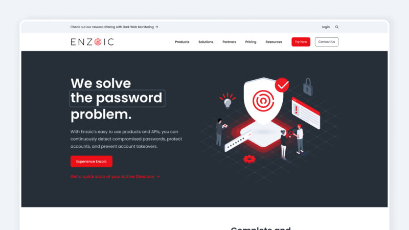 Enzoic Website redesign