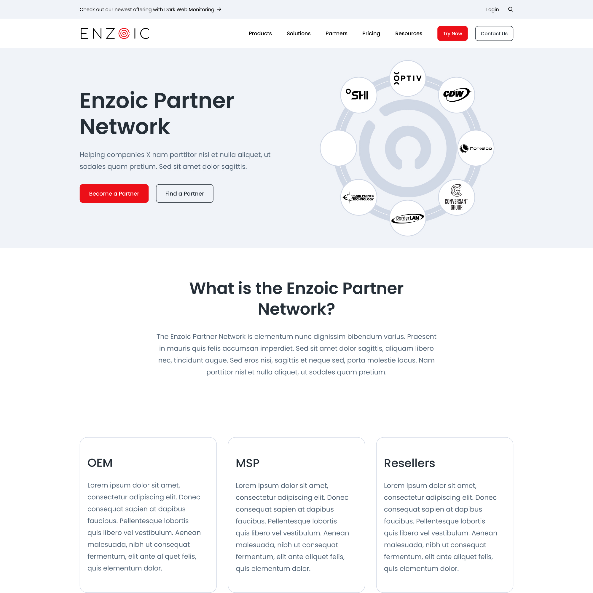 Enzoic Website designs