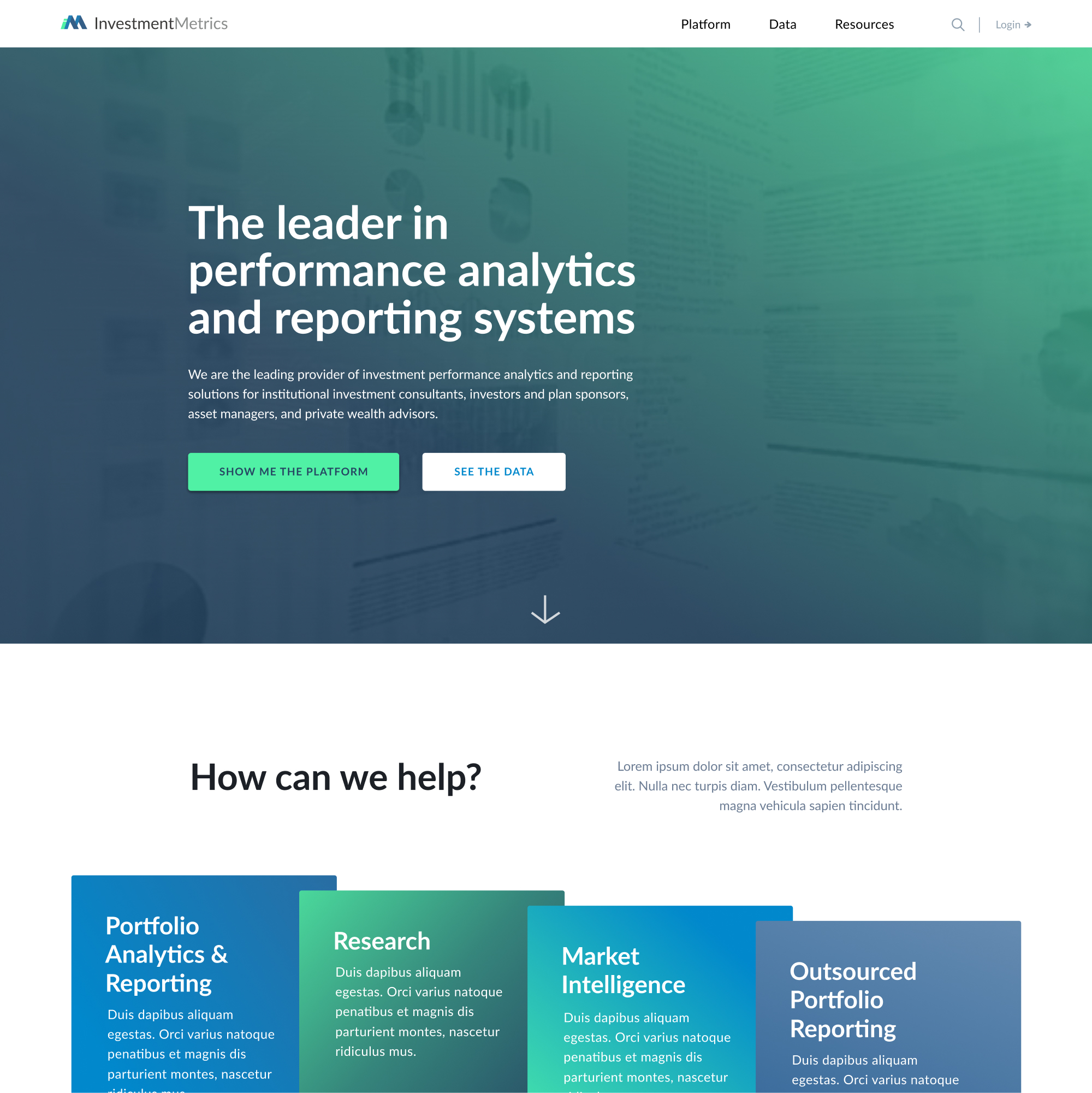 Investment Metrics designs