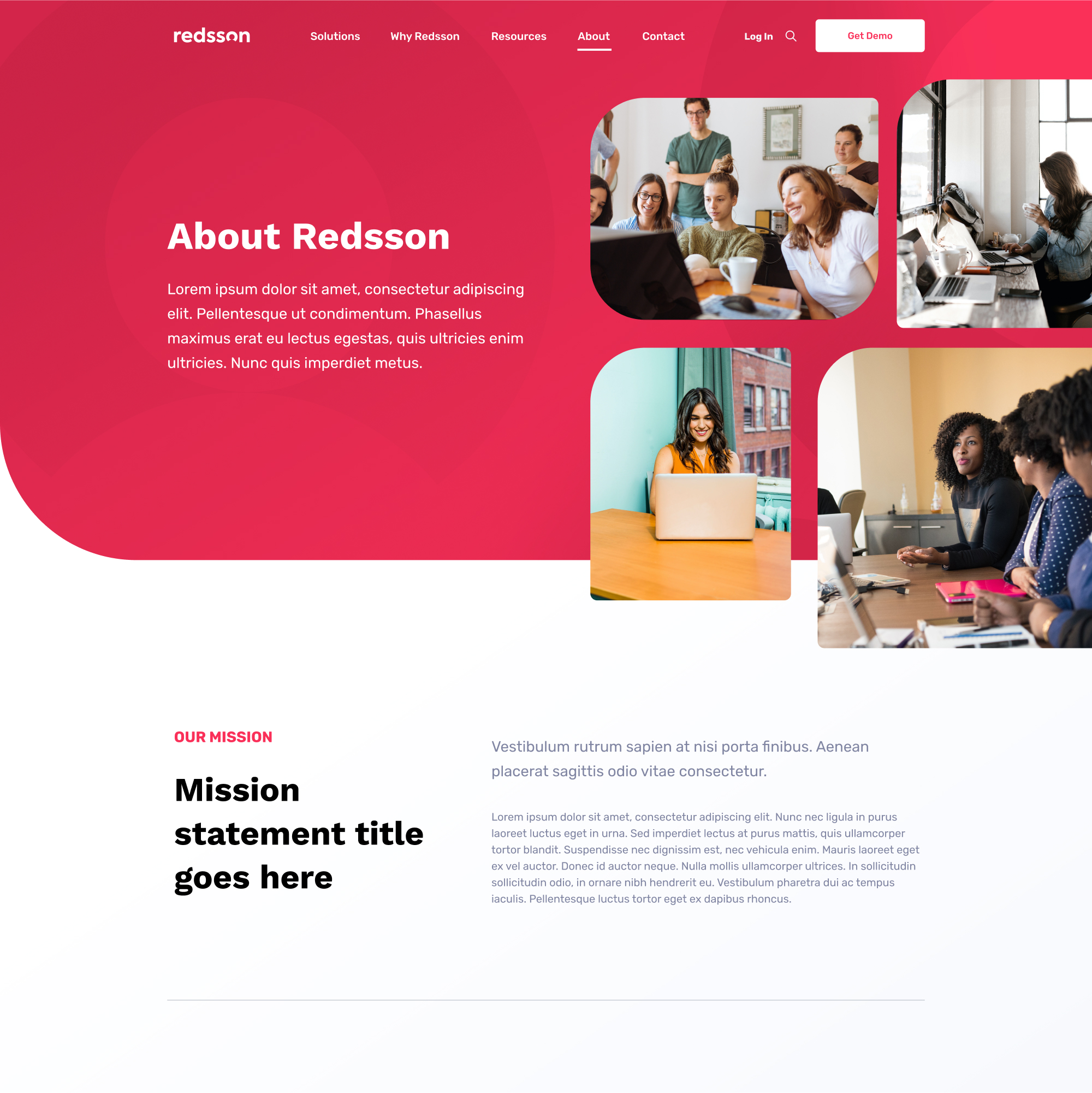 Redsson Website designs