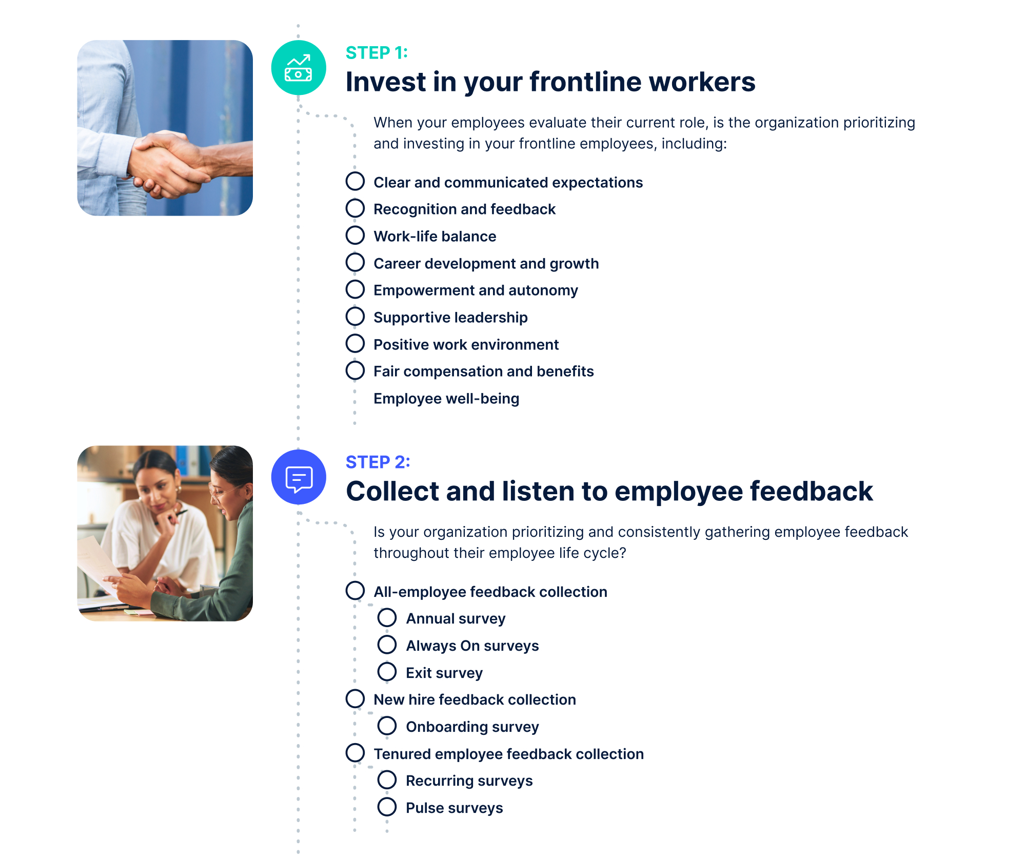 WorkStep Frontline Employee Checklist designs