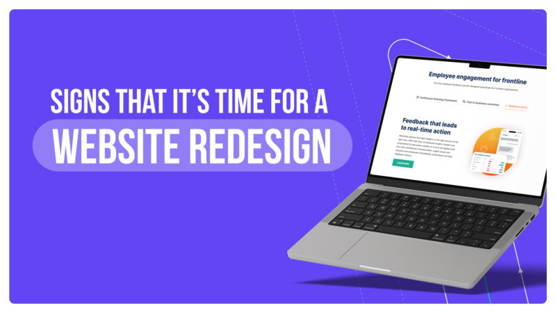 Signs that it's time for a website redesign
