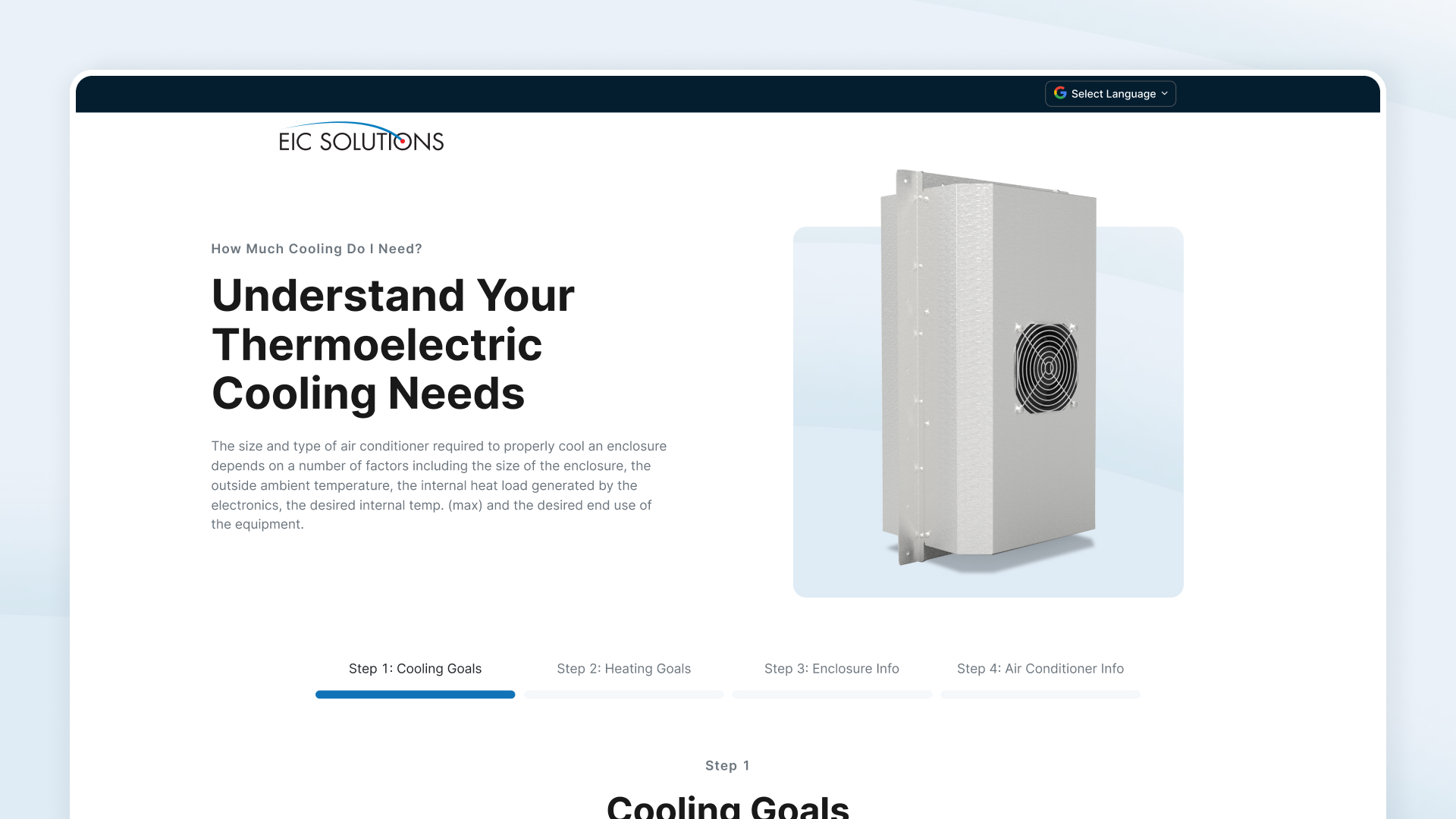 eic solutions sizing calculator design