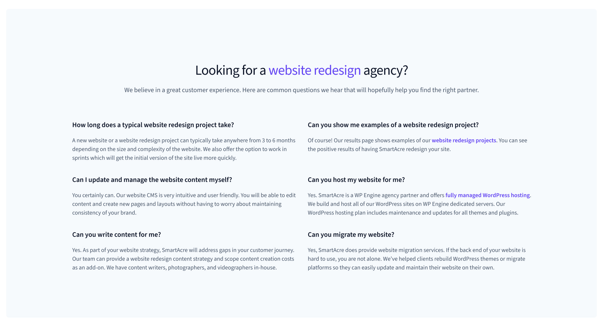SmartAcre Website Redesign Services