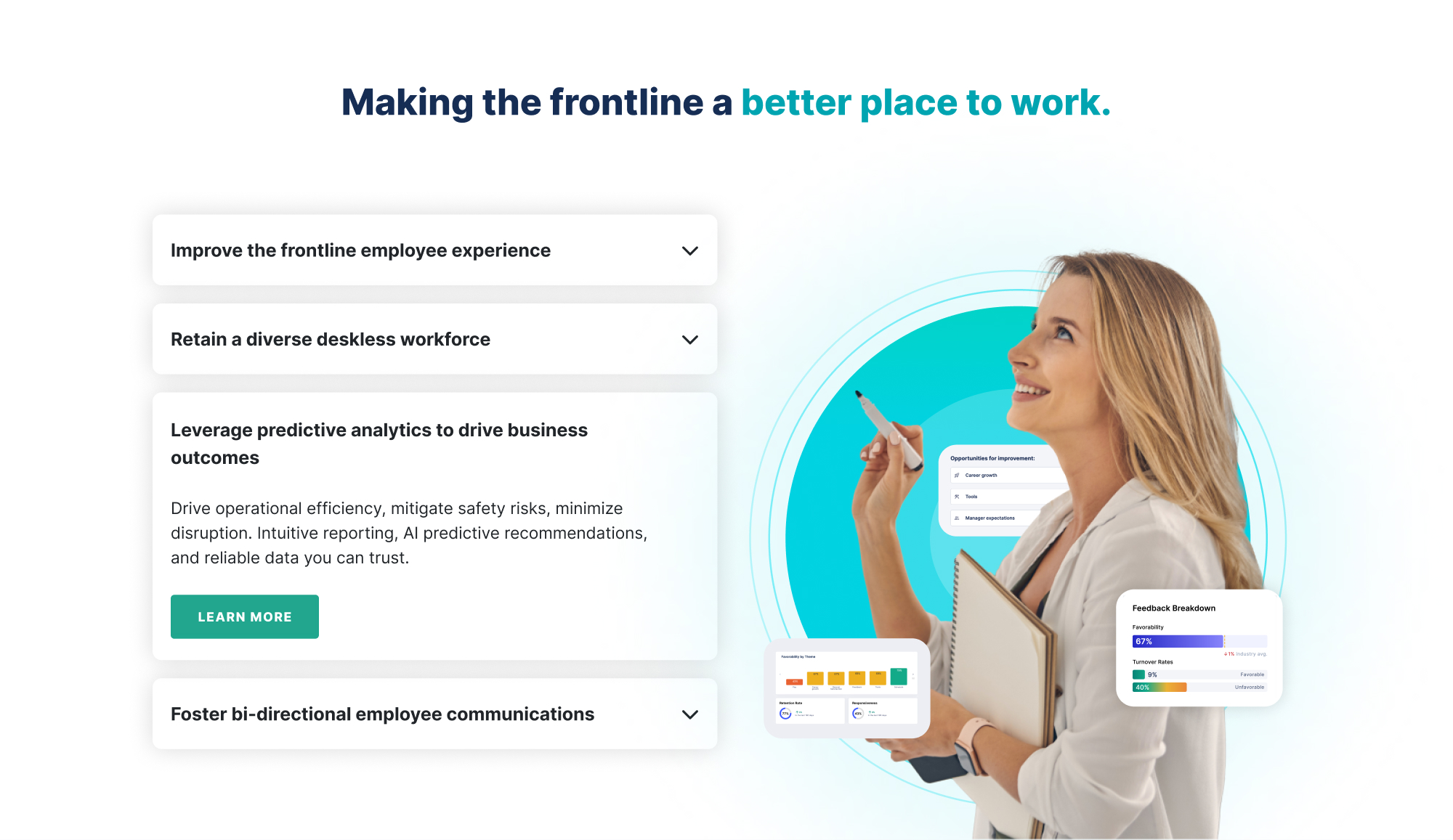 WorkStep Homepage design