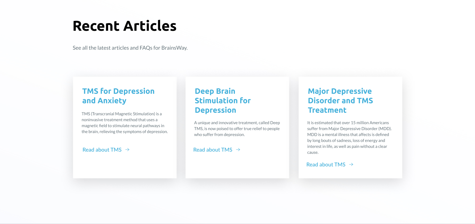 BrainsWay After Homepage design