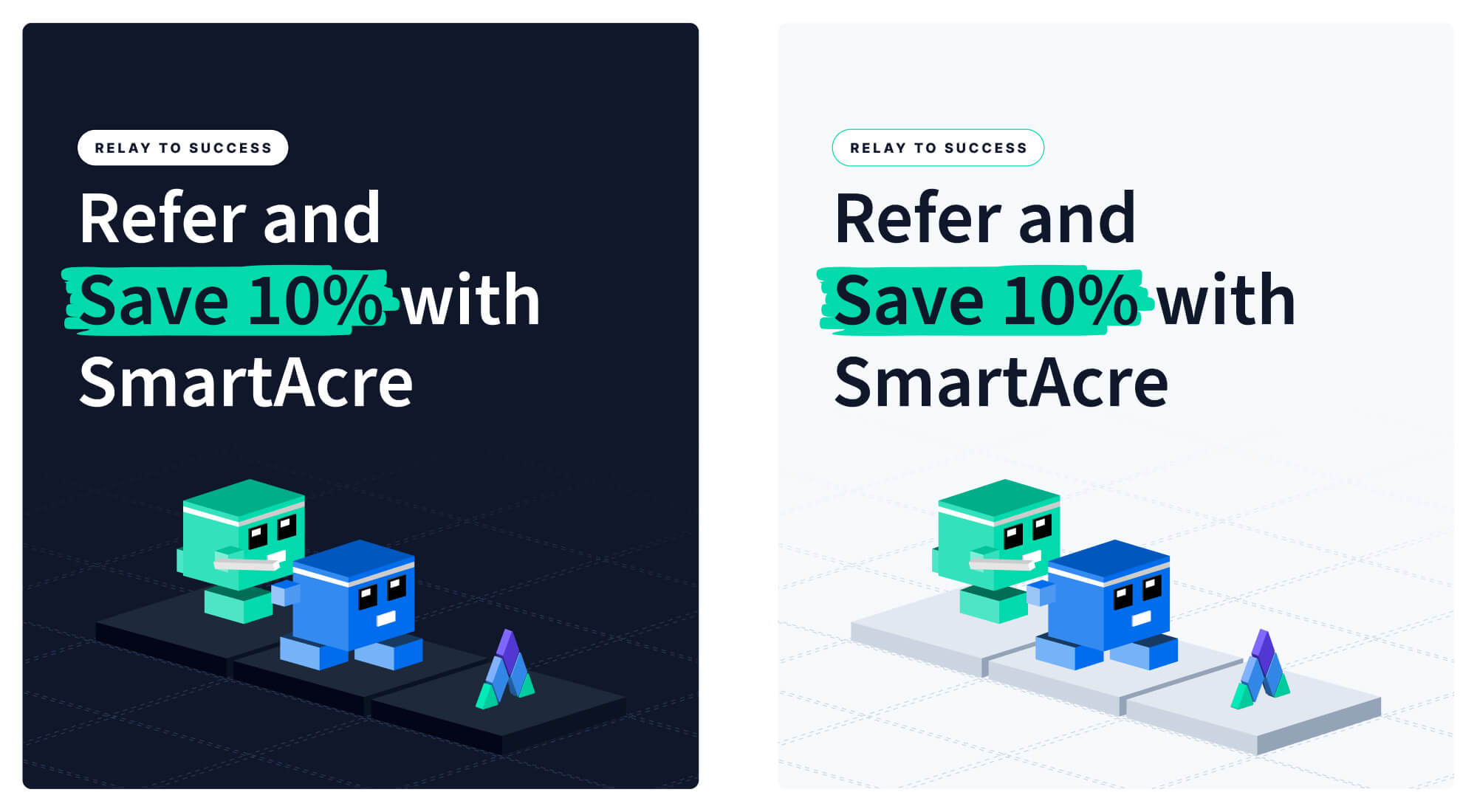 SmartAcre Olympic Referral Ad designs