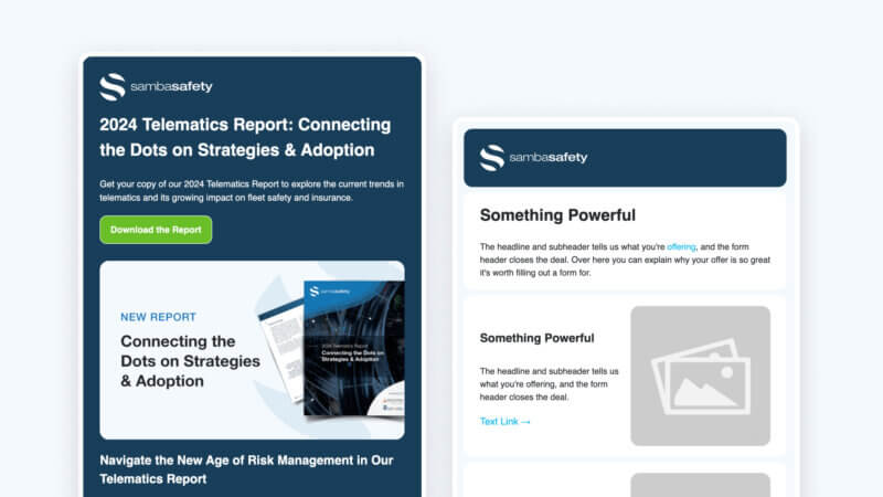 SambaSafety HubSpot Drag and Drop email templates
