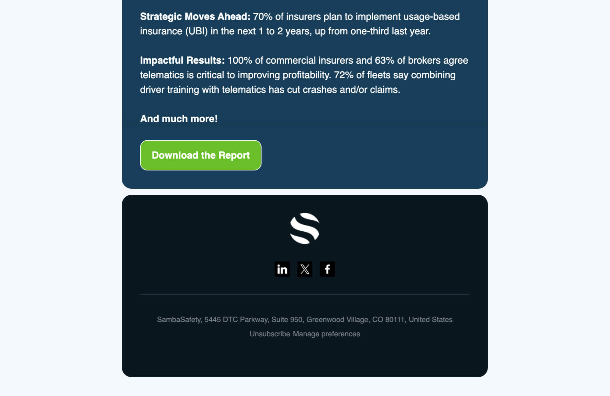 SambaSafety HubSpot Drag and Drop email templates