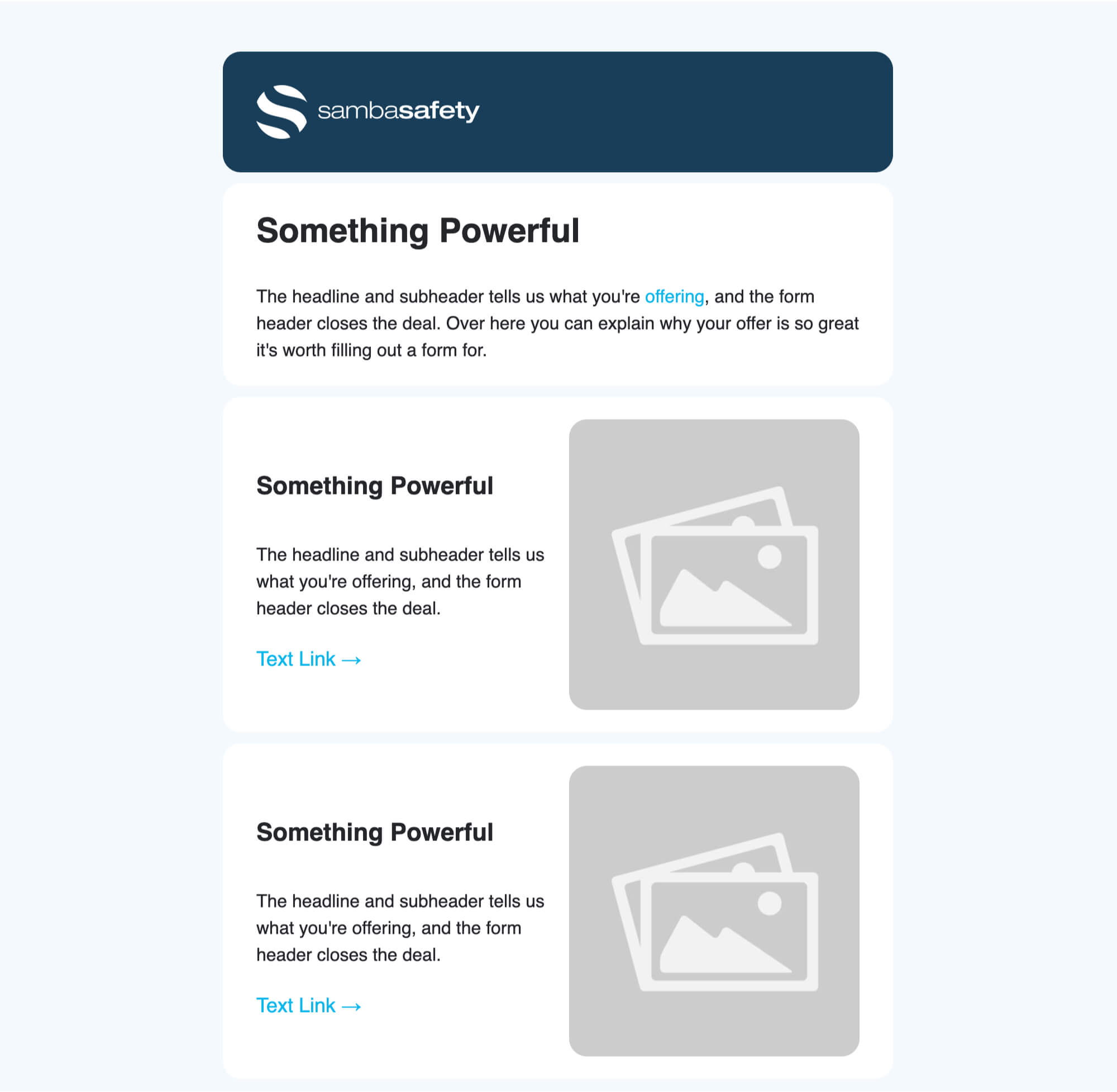 SambaSafety HubSpot Drag and Drop email templates
