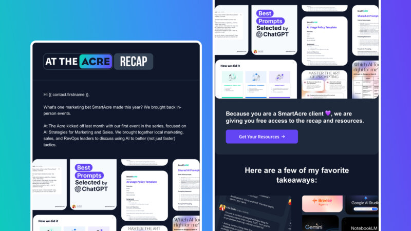 At The Acre Email Campaign