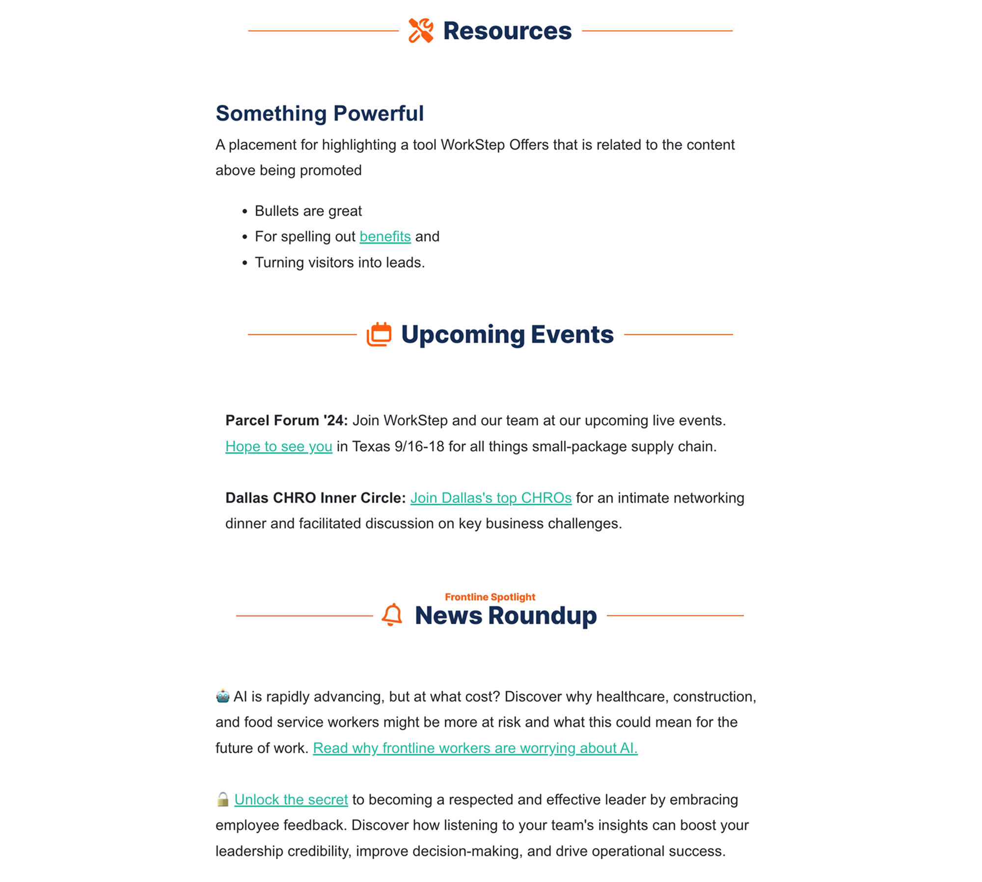 Work Stream Newsletter WorkStep Newsletter | SmartAcre