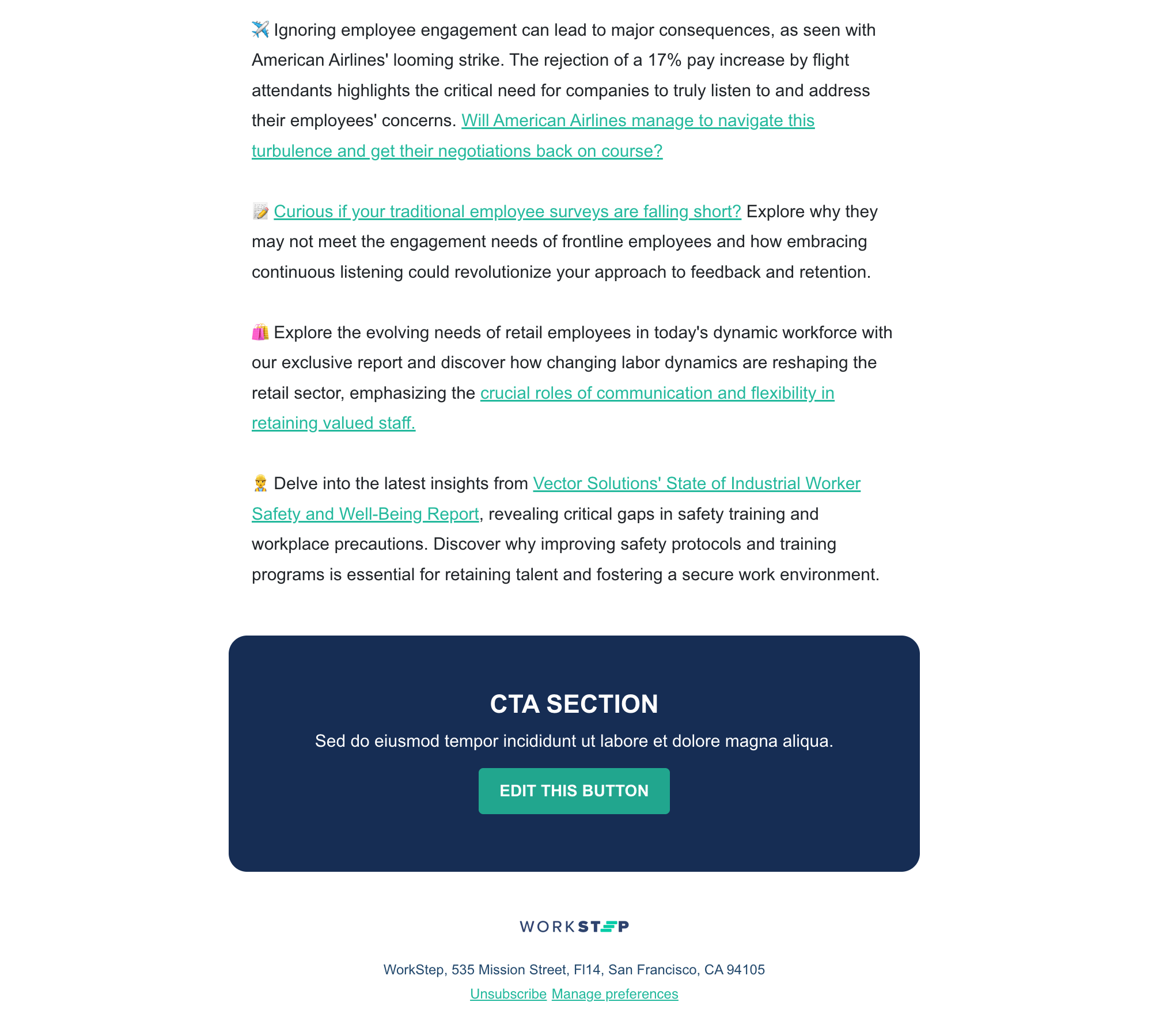 Work Stream Newsletter WorkStep Newsletter | SmartAcre