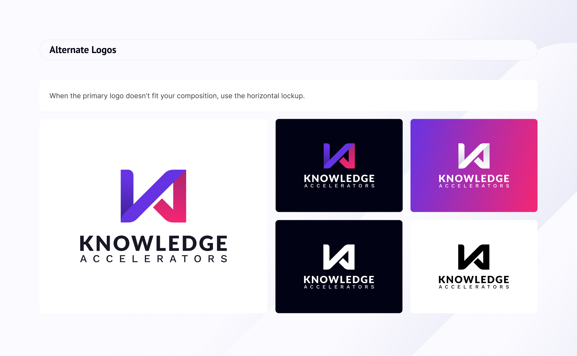 Knowledge Accelerators New Branding