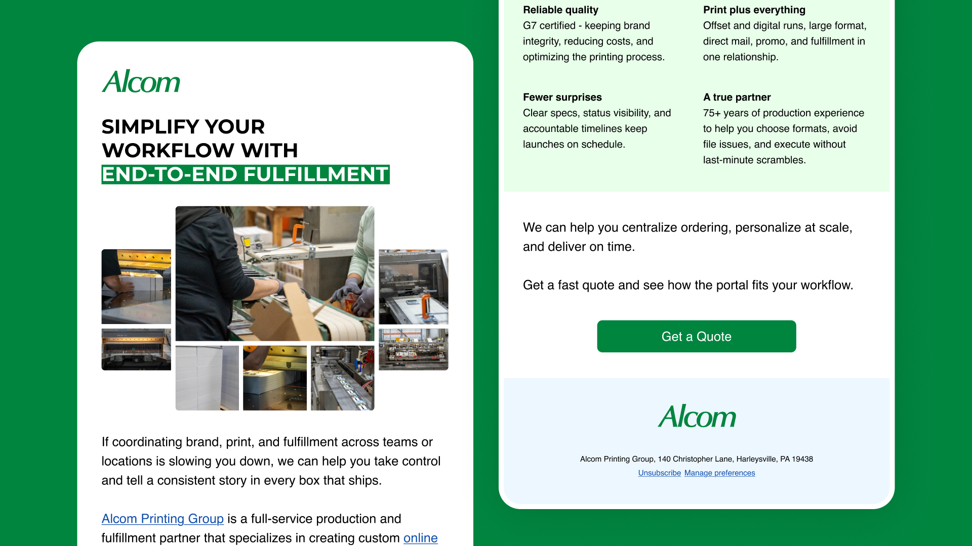 Alcom Printing Drag and Drop Template | SmartAcre