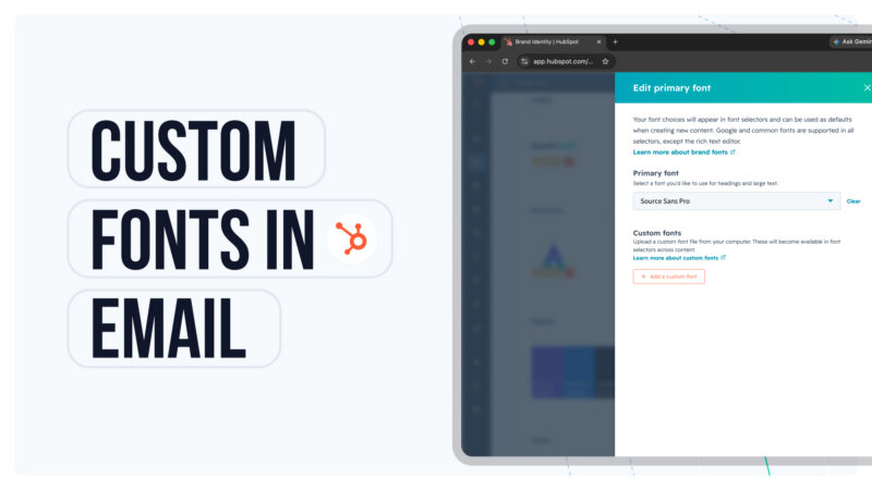 Custom fonts in email