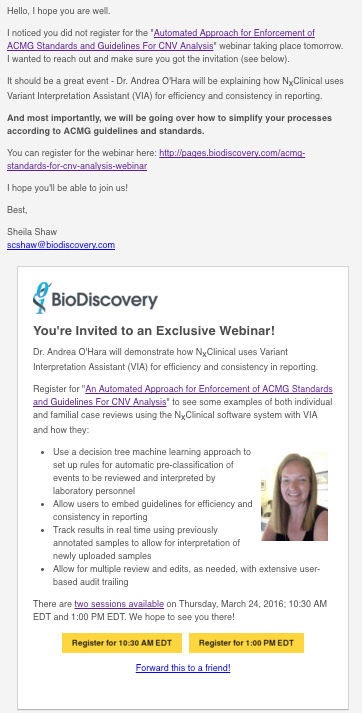 BioDiscovery Email Invite Round 2