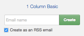 RSS email feature